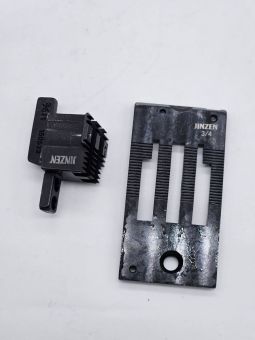 Игольная пластина+двигатель ткани 3/4" для Brother LT2-B875TR (двухиголка) 